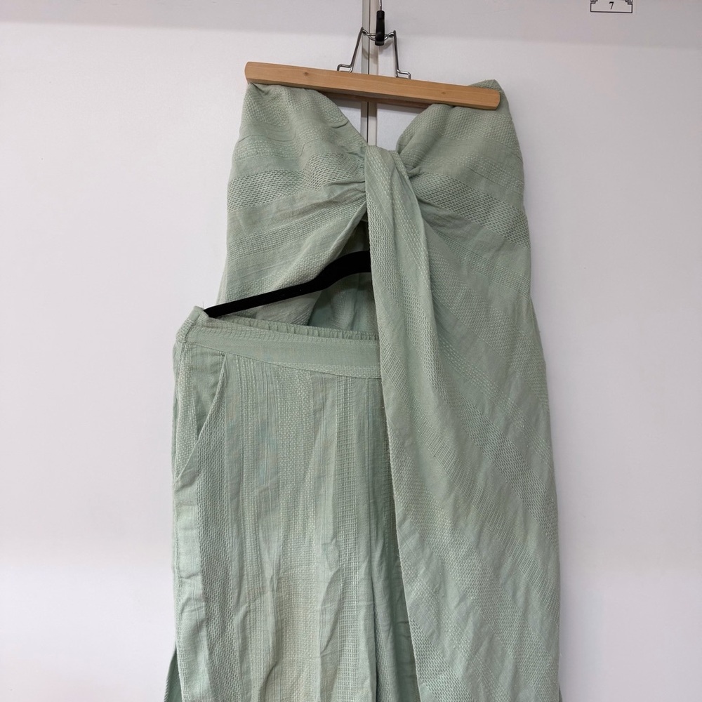 Free People Banita Set in Seafoam Green